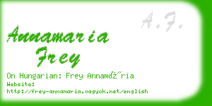 annamaria frey business card